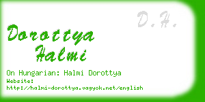 dorottya halmi business card